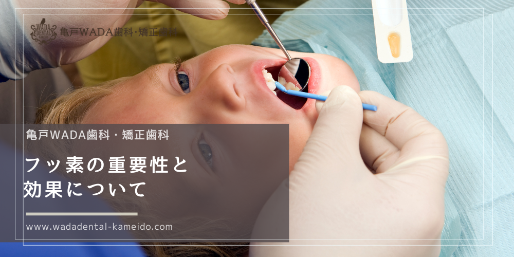 フッ素の重要性と効果について
