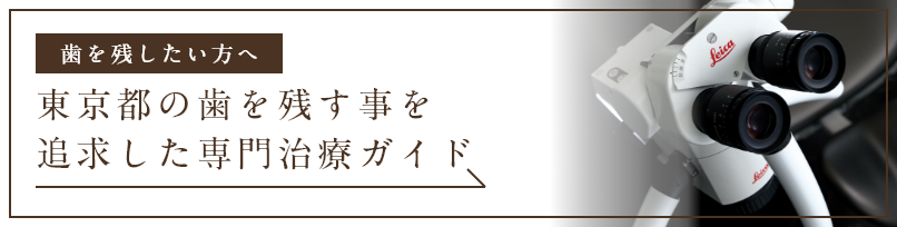 東京都の歯を残す事を追求した専門治療ガイド